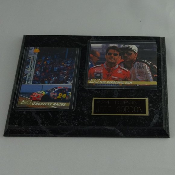 NASSCAR Jeff Gordon Dupont #24 The Personal Card Plaque - Picture 1 of 6